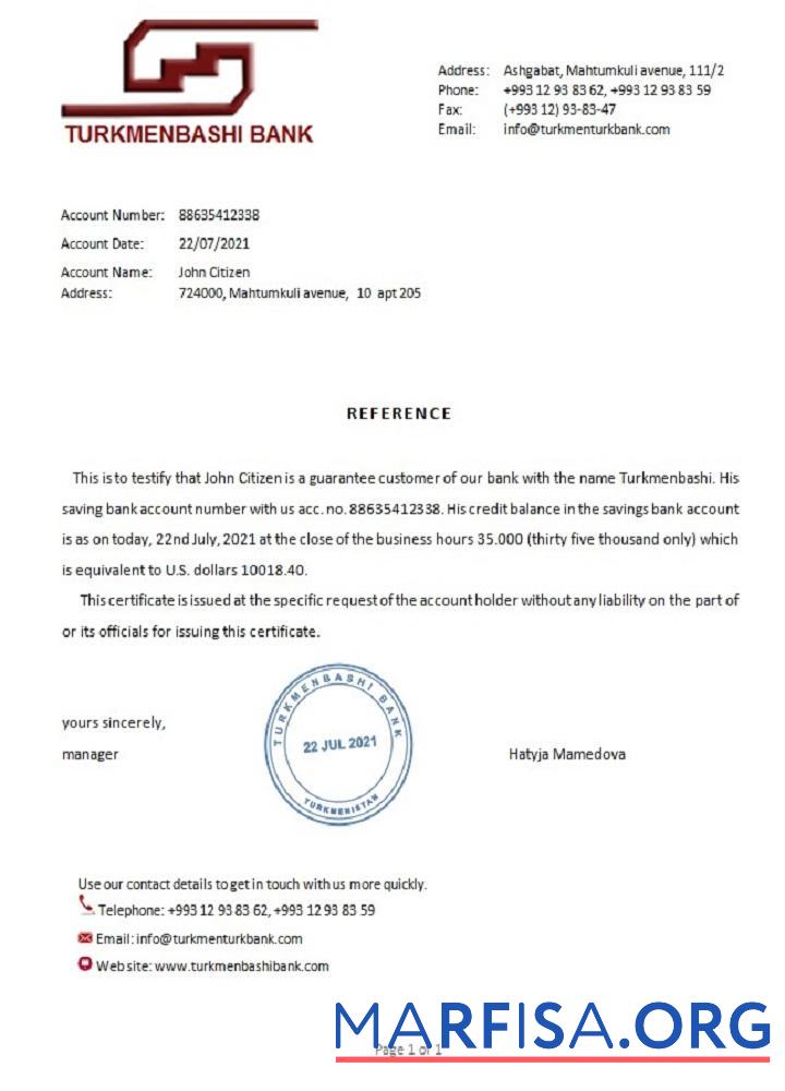 Printable Turkmenistan Turkmenbashi reference real example